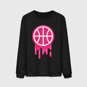 Мужской свитшот хлопок с принтом Pink basketball в Белгороде, 100% хлопок |  | Тематика изображения на принте: 