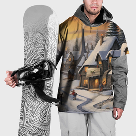 Накидка на куртку 3D с принтом Необыкновенные приключения под новый год в Санкт-Петербурге, 100% полиэстер |  | Тематика изображения на принте: 