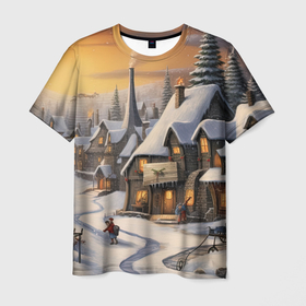 Мужская футболка 3D с принтом Необыкновенные приключения под новый год в Екатеринбурге, 100% полиэфир | прямой крой, круглый вырез горловины, длина до линии бедер | 