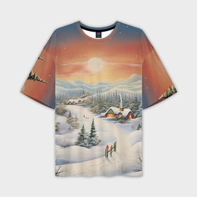 Мужская футболка oversize 3D с принтом Праздничное  настроение в Курске,  |  | 