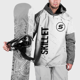 Накидка на куртку 3D с принтом Skillet glitch на светлом фоне вертикально в Кировске, 100% полиэстер |  | 