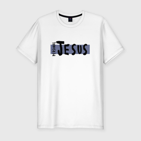Мужская футболка хлопок Slim с принтом Depeche Mode   personal jesus logo в Санкт-Петербурге, 92% хлопок, 8% лайкра | приталенный силуэт, круглый вырез ворота, длина до линии бедра, короткий рукав | 