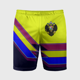 Мужские шорты спортивные с принтом Российская империя герб в Тюмени,  |  | 