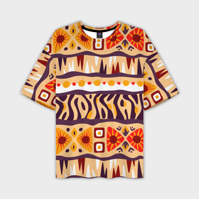 Мужская футболка oversize 3D с принтом Africa pattern ,  |  | 