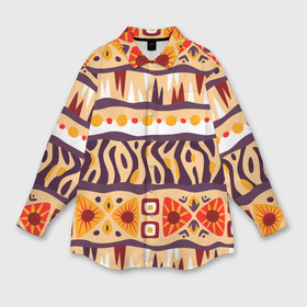Мужская рубашка oversize 3D с принтом Africa pattern в Санкт-Петербурге,  |  | 