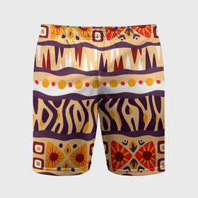 Мужские шорты спортивные с принтом Africa pattern в Санкт-Петербурге,  |  | 