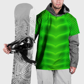 Накидка на куртку 3D с принтом Чешуя зеленого дракона в Санкт-Петербурге, 100% полиэстер |  | Тематика изображения на принте: 