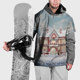 Накидка на куртку 3D с принтом Звездное кружево новогодней ночи в Новосибирске, 100% полиэстер |  | Тематика изображения на принте: 