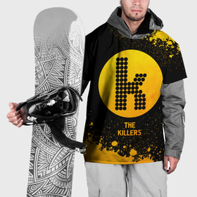 Накидка на куртку 3D с принтом The Killers   gold gradient в Курске, 100% полиэстер |  | Тематика изображения на принте: 