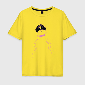 Мужская футболка хлопок Oversize с принтом Девушка без имени в Тюмени, 100% хлопок | свободный крой, круглый ворот, “спинка” длиннее передней части | 