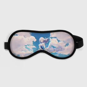 Маска для сна 3D с принтом Девушка на фоне неба в Курске, внешний слой — 100% полиэфир, внутренний слой — 100% хлопок, между ними — поролон |  | 