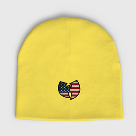 Мужская шапка демисезонная с принтом Wu Tang USA ,  |  | Тематика изображения на принте: 