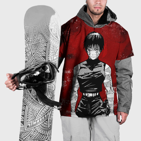 Накидка на куртку 3D с принтом Магическая битва   Маки Зенин в Курске, 100% полиэстер |  | Тематика изображения на принте: 