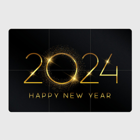 Магнитный плакат 3Х2 с принтом New Year 2024 , Полимерный материал с магнитным слоем | 6 деталей размером 9*9 см | Тематика изображения на принте: 