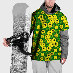 Накидка на куртку 3D с принтом Камуфляжные смайлики в Курске, 100% полиэстер |  | Тематика изображения на принте: 