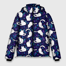 Мужская зимняя куртка 3D с принтом Альбиносные кошки в Белгороде, верх — 100% полиэстер; подкладка — 100% полиэстер; утеплитель — 100% полиэстер | длина ниже бедра, свободный силуэт Оверсайз. Есть воротник-стойка, отстегивающийся капюшон и ветрозащитная планка. 

Боковые карманы с листочкой на кнопках и внутренний карман на молнии. | 