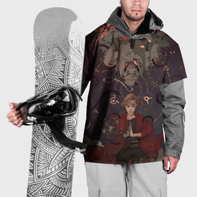 Накидка на куртку 3D с принтом Стальной алхимик   два брата в Санкт-Петербурге, 100% полиэстер |  | 