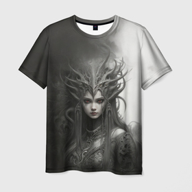 Мужская футболка 3D с принтом Царица нежити в Ухте, 100% полиэфир | прямой крой, круглый вырез горловины, длина до линии бедер | 
