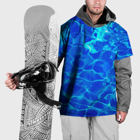 Накидка на куртку 3D с принтом Чистая вода океаны , 100% полиэстер |  | Тематика изображения на принте: 