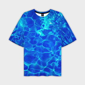 Мужская футболка oversize 3D с принтом Чистая вода океаны ,  |  | 