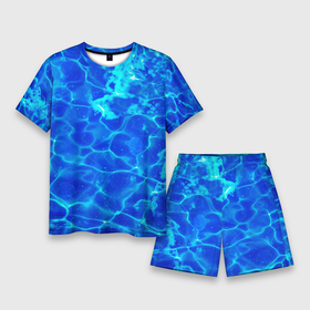 Мужской костюм с шортами 3D с принтом Чистая вода океаны ,  |  | Тематика изображения на принте: 