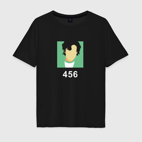 Мужская футболка хлопок Oversize с принтом Сон Ки Хун   456 в Екатеринбурге, 100% хлопок | свободный крой, круглый ворот, “спинка” длиннее передней части | 