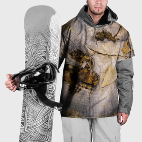 Накидка на куртку 3D с принтом Текстура пня сосны в Санкт-Петербурге, 100% полиэстер |  | 