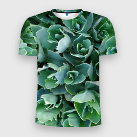 Мужская футболка 3D Slim с принтом Садовые растения в Тюмени, 100% полиэстер с улучшенными характеристиками | приталенный силуэт, круглая горловина, широкие плечи, сужается к линии бедра | 