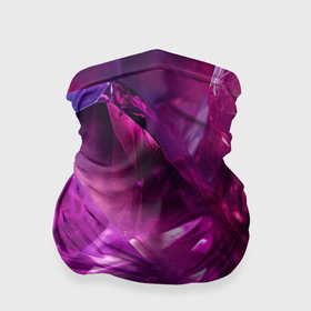 Бандана-труба 3D с принтом Фиолетовые и розовые кристалы в Кировске, 100% полиэстер, ткань с особыми свойствами — Activecool | плотность 150‒180 г/м2; хорошо тянется, но сохраняет форму | Тематика изображения на принте: 
