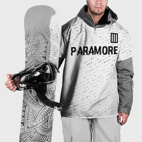 Накидка на куртку 3D с принтом Paramore glitch на светлом фоне посередине в Санкт-Петербурге, 100% полиэстер |  | 