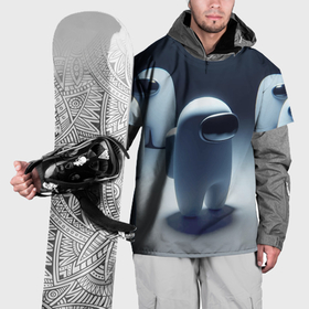 Накидка на куртку 3D с принтом Among us   fantasy   ai art , 100% полиэстер |  | Тематика изображения на принте: 