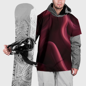 Накидка на куртку 3D с принтом Бордовый шелк в Тюмени, 100% полиэстер |  | Тематика изображения на принте: 