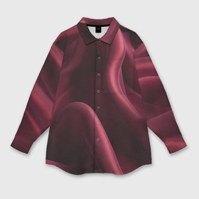 Мужская рубашка oversize 3D с принтом Бордовый шелк в Петрозаводске,  |  | 