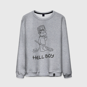 Мужской свитшот хлопок с принтом Bart hellboy Lill Peep в Белгороде, 100% хлопок |  | 