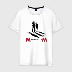 Мужская футболка хлопок с принтом Depeche Mode   Memento Mori shadows , 100% хлопок | прямой крой, круглый вырез горловины, длина до линии бедер, слегка спущенное плечо. | 