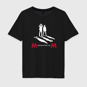 Мужская футболка хлопок Oversize с принтом Depeche Mode shadows band в Курске, 100% хлопок | свободный крой, круглый ворот, “спинка” длиннее передней части | 