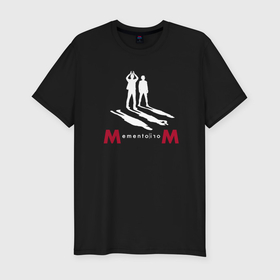 Мужская футболка хлопок Slim с принтом Depeche Mode shadows band в Санкт-Петербурге, 92% хлопок, 8% лайкра | приталенный силуэт, круглый вырез ворота, длина до линии бедра, короткий рукав | Тематика изображения на принте: 