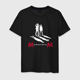 Мужская футболка хлопок с принтом Depeche Mode shadows band в Санкт-Петербурге, 100% хлопок | прямой крой, круглый вырез горловины, длина до линии бедер, слегка спущенное плечо. | 