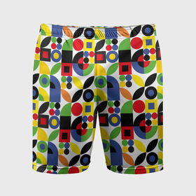 Мужские шорты спортивные с принтом Паттерн из геометрических фигур в Петрозаводске,  |  | 