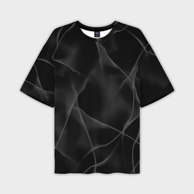 Мужская футболка oversize 3D с принтом Серый дым и ночь в Санкт-Петербурге,  |  | 