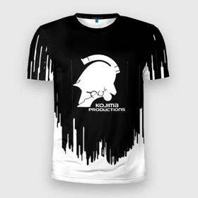 Мужская футболка 3D Slim с принтом Death Stranding the game в Санкт-Петербурге, 100% полиэстер с улучшенными характеристиками | приталенный силуэт, круглая горловина, широкие плечи, сужается к линии бедра | 