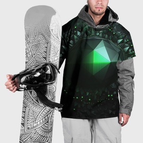 Накидка на куртку 3D с принтом Геометрия растительности , 100% полиэстер |  | 