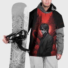 Накидка на куртку 3D с принтом Влюбленный сталкер в Кировске, 100% полиэстер |  | Тематика изображения на принте: 