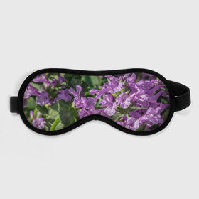 Маска для сна 3D с принтом Лиловые цветы Буквицы в саду , внешний слой — 100% полиэфир, внутренний слой — 100% хлопок, между ними — поролон |  | 