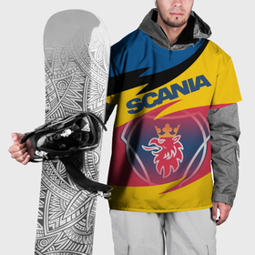 Накидка на куртку 3D с принтом Scania logo в Санкт-Петербурге, 100% полиэстер |  | 