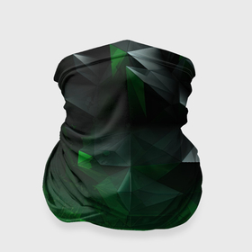 Бандана-труба 3D с принтом Асимметрия зеленого узора в Тюмени, 100% полиэстер, ткань с особыми свойствами — Activecool | плотность 150‒180 г/м2; хорошо тянется, но сохраняет форму | 