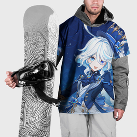 Накидка на куртку 3D с принтом Furina Genshin Impact в Курске, 100% полиэстер |  | 