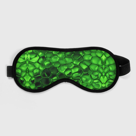Маска для сна 3D с принтом Зелёное стекло галькообразное в Белгороде, внешний слой — 100% полиэфир, внутренний слой — 100% хлопок, между ними — поролон |  | 