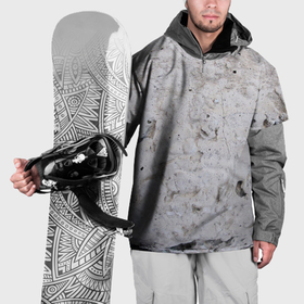 Накидка на куртку 3D с принтом Абстрактная серая текстура  камня в Тюмени, 100% полиэстер |  | Тематика изображения на принте: 
