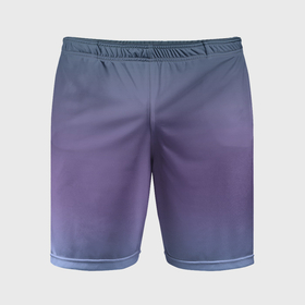 Мужские шорты спортивные с принтом Градиент синий фиолетовый голубой ,  |  | 